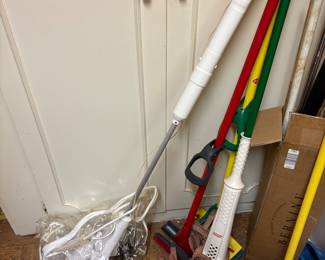 Mops & brooms & more in Laundry