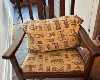 wooden Chair with Cushion