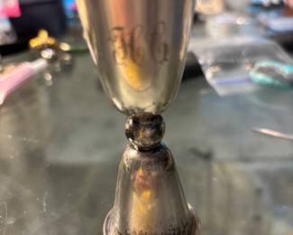 Sterling Silver brisitsh Mark Shot Glass