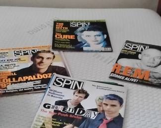 Collection of Four Vintage SPIN Magazines (1992-1993) - Green Day, The Cure, Perry Farrell, R.E.M.