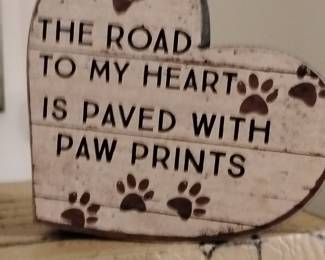 Heart-Shaped Pet Memorial Sentiment Plaque