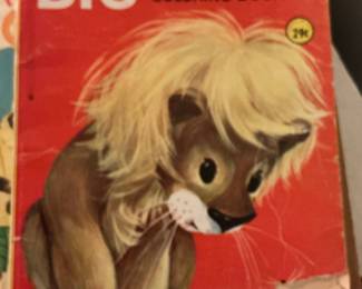 Vintage Treasure Books Big and Little Coloring Book
