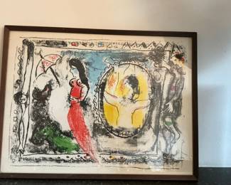 Marc Chagall, 'Behind the Looking Glass' Lithograph