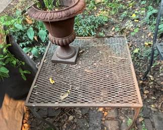 Vintage Wrought Iron Nesting Side Tables
