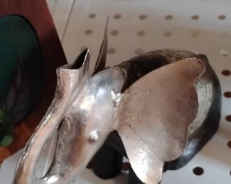 Mid-Century Welded Metal Elephant Sculpture