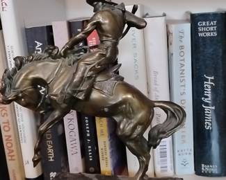 Frederic Remington Style 'The Bronco Buster' Bronze Sculpture