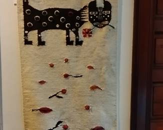 Vintage Peruvian Tapestry Wall Hanging
