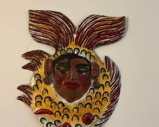 Mexican Folk Art Fish Mask