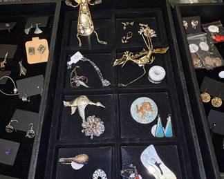 Estate Assortment of Vintage Costume and Artisan Jewelry