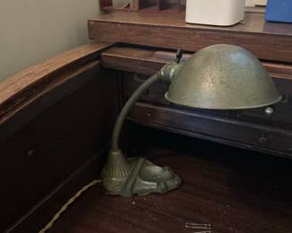 Faries Manufacturing Co. Cast Iron Gooseneck Desk Lamp
