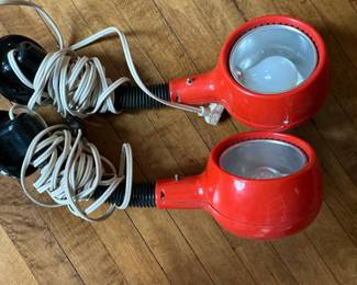 Vintage Red Eyeball Wall Lamps (Set of 2)