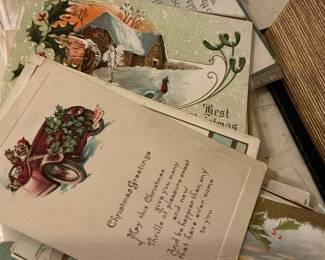 Collection of Early 20th Century Christmas Postcards