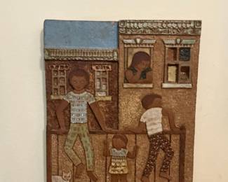 M. Fox Ceramic Wall Plaque