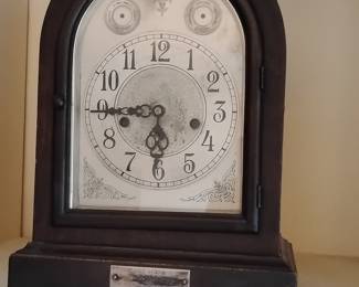 H.D. Bauer The Travelers Insurance Company Mantle Clock