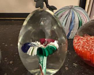 Mid-Century Fratelli Toso Murano Millefiori Glass Paperweight