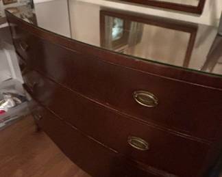 Antique Georgian Mahogany Bow Front Chest of Drawers