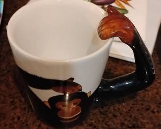Pier 1 Imports Chimpanzee Arm Handle Mug