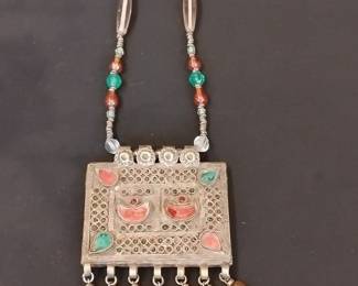 Vintage Afghan Kuchi Tribal Necklace