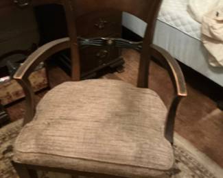 Federal Style Mahogany Dining Armchair by Baker Furniture