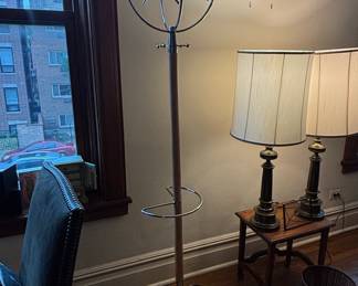 Mid-Century Modern Style Hat and Coat Stand with Umbrella Holder