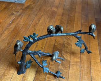 Bronze Birds on Branch Candelabra