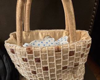 Vanessa Bruno Beaded Tote Bag