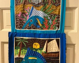 Panamanian Kuna Mola Textile Wall Hanging
