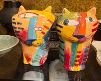 Bjørn Wiinblad Studio Cat Figurines