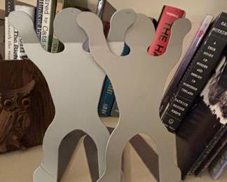 Keith Haring Style Dancing Figures Bookends