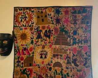 Otomi Embroidered Wall Hanging