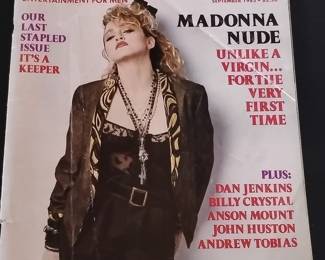 Playboy Magazine September 1985 (Madonna Cover, Last Stapled Issue)