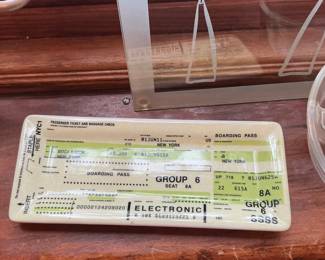 Vintage Airline Boarding Pass Ephemera