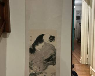 Liu Jiyou Style Cat Scroll Reproduction