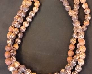 Multi-Strand fabric Bead Necklace