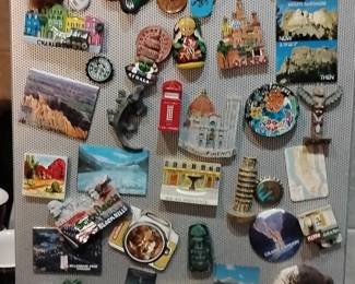 Collection of Assorted Souvenir Travel Magnets