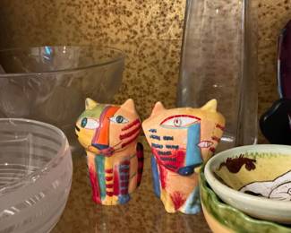 Laurel Burch Feline Salt and Pepper Shakers