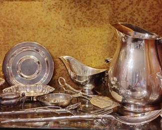 Estate Silverware and Holloware Collection - Mix of Sterling and Silver-plated