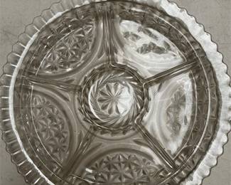 Anchor Hocking Stars & Bars Glass Relish Tray (4/5)