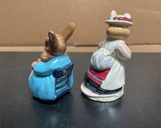 Two Beatrix Potter Rabbit Figurines with Mrs. Rabbit (4/6)