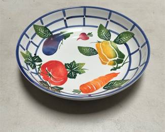 Ancora Italian Hand-Painted Vegetable Serving Bowl (2/6)