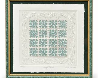 Judy Severson “Angel Breath” Framed Embossed Print