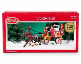 Dickens Collectables Horse-Drawn Fire Engine with Box (2/3)