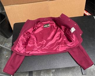 Cropped Berry Wool Jacket (4/6)