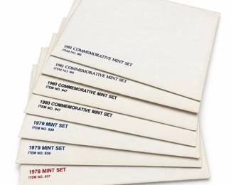 USPS Commemorative Mint Stamp Sets, 1978–1981