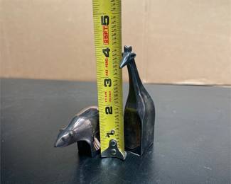 Dansk Designs Giraffe Paperweight and Bear-Form Figure (5/5)