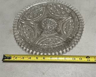 Anchor Hocking Stars & Bars Glass Relish Tray (5/5)