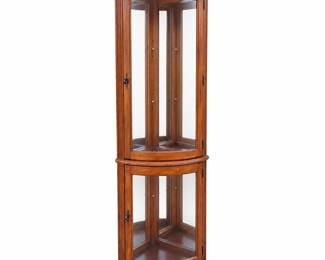 Pulaski Bowfront Lighted Corner Curio Cabinet