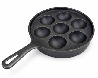 Cast Iron Seven-Well Aebleskiver Pan