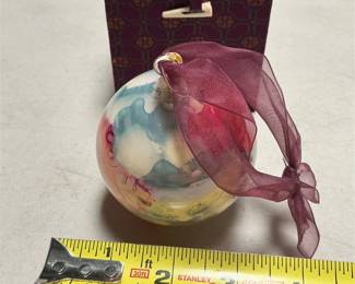Chase International Reverse-Painted Glass Ornament (6/6)