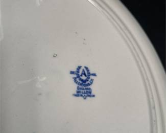 Allertons Blue Willow Ceramic Plate (3/4)